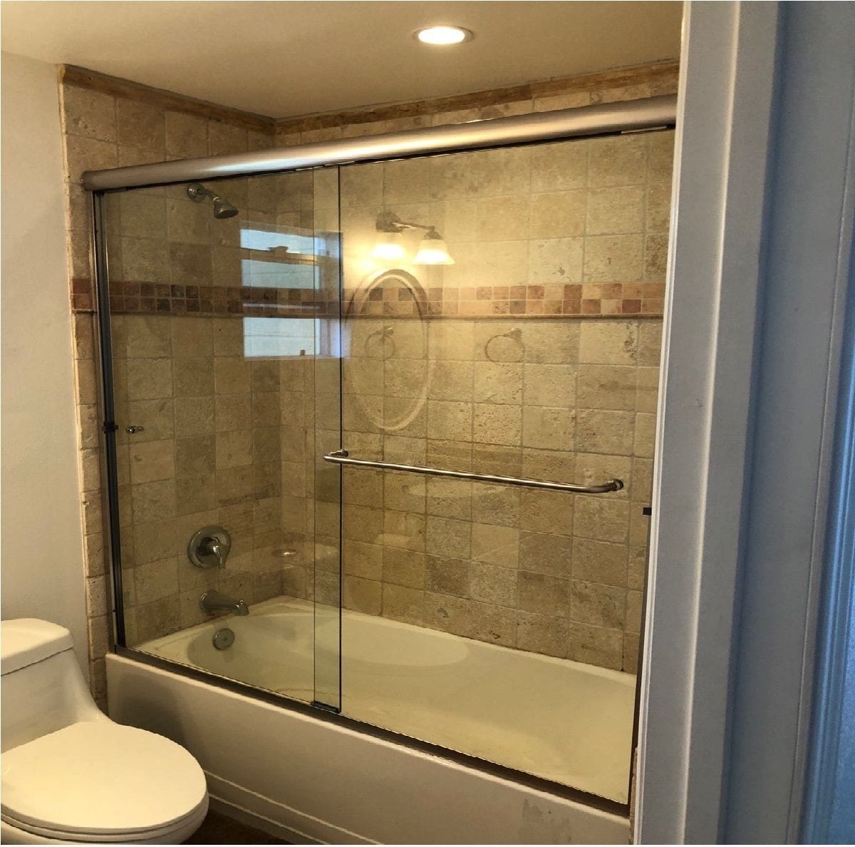 sliding shower replacement in muldrow, oklahoma